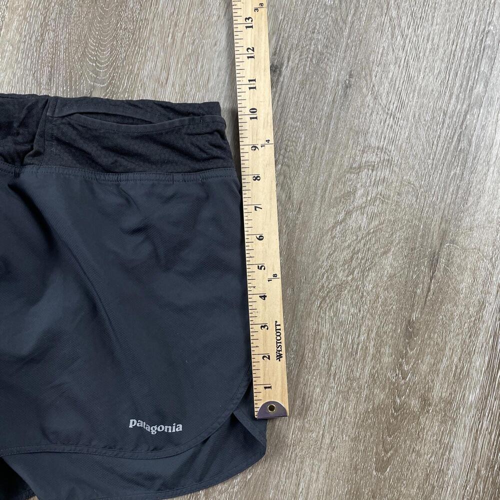 Patagonia Nine Trails Running Shorts Women’s XL Black Rear Pocket 24655 Trail - Picture 16 of 16
